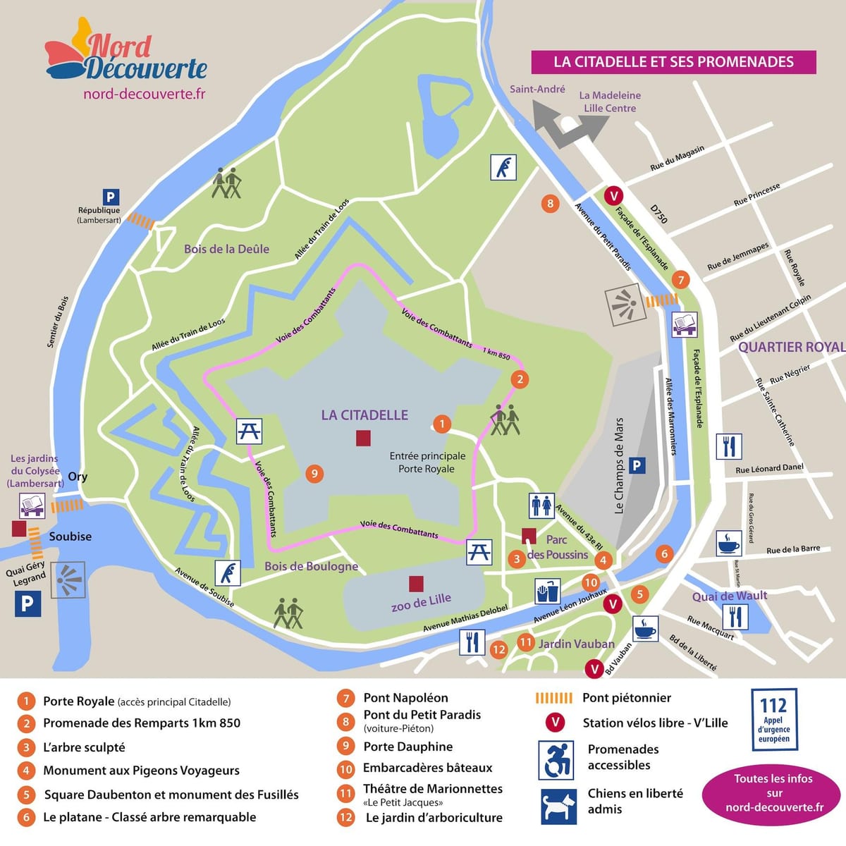 mapa park Lille