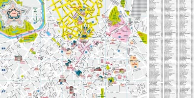 Mapa samochodowych turystycznych Lille