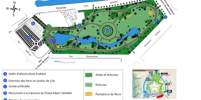 Mapa Lisle ogród